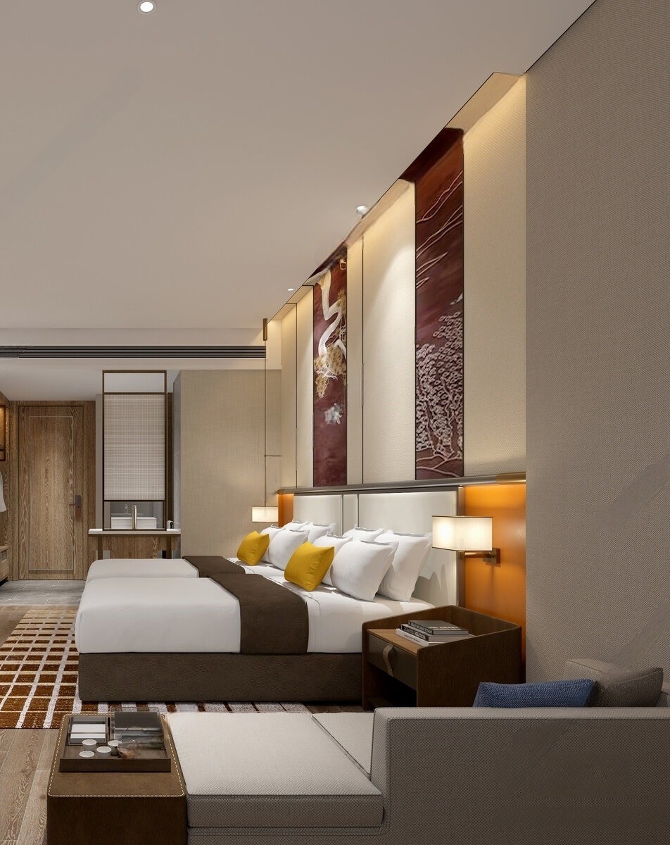 Brand Star Hotel Bedroom Furniture Refurbishment Sample Room Furniture Full Set Customized