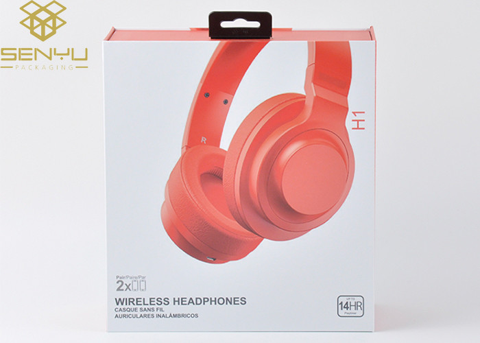 Headphone Package Box Custom Made Clear Folding Carton Supply