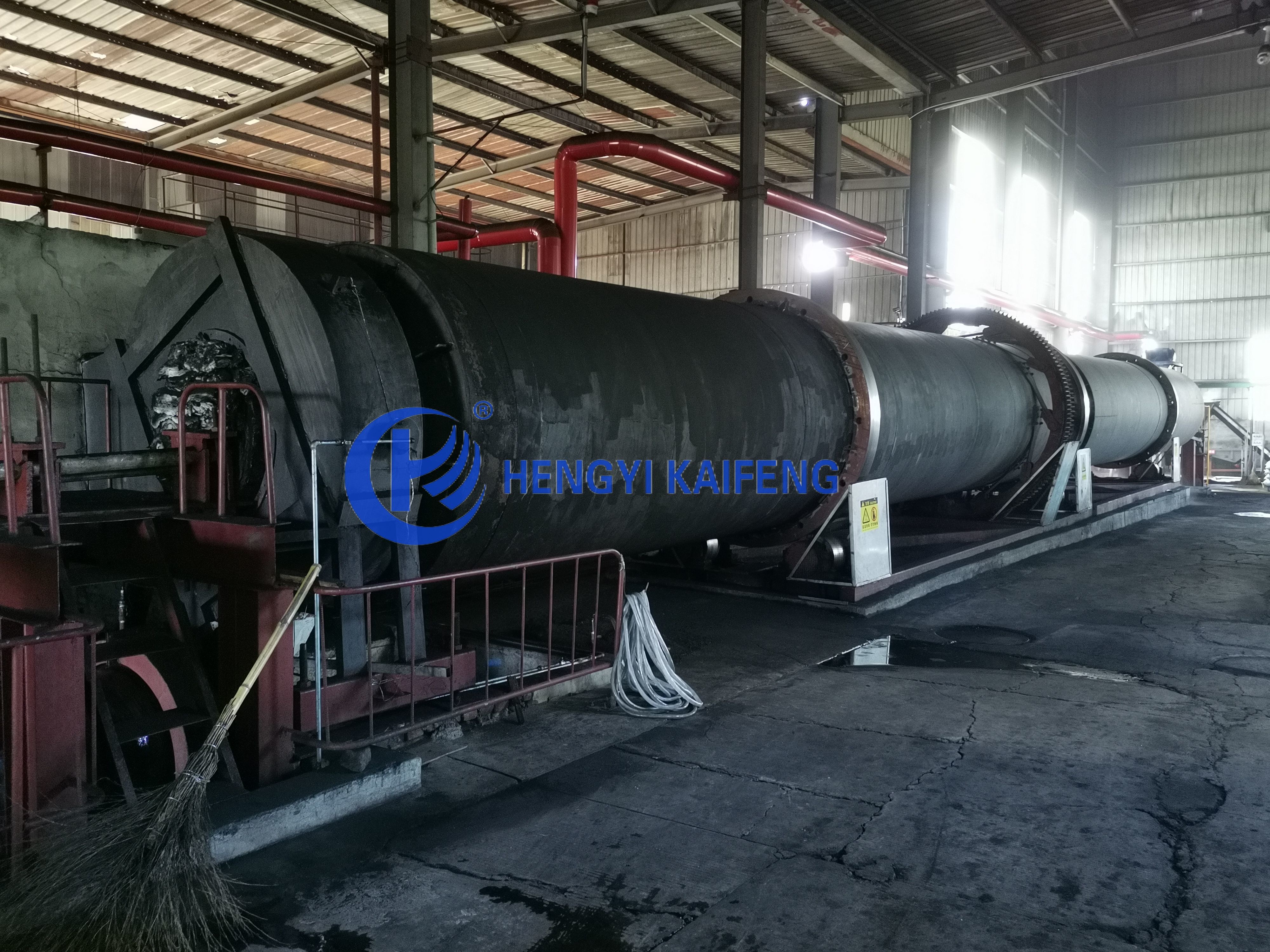 900-1000℃ Rotary Kiln For Activated Carbon Production Water Cooling Method