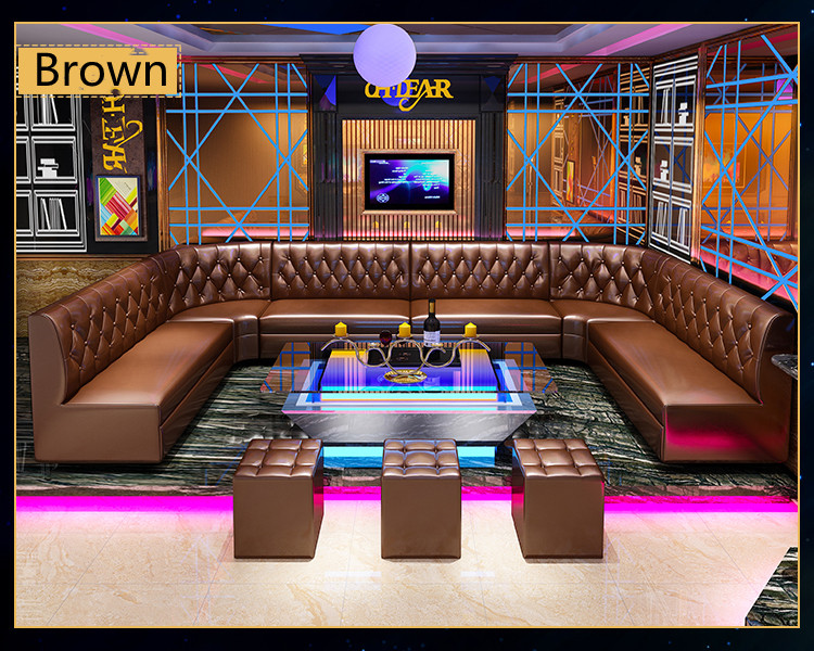 Modular U Shaped Leather Sectional Couch With Chaise Hotel Lobby Princess