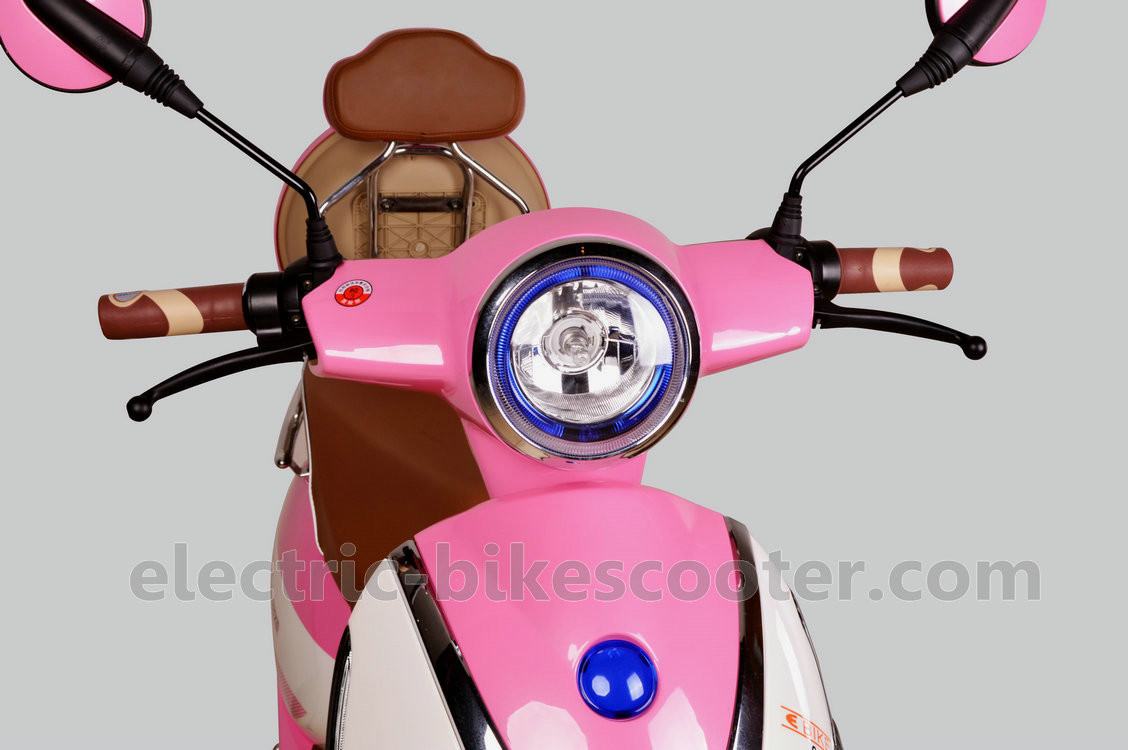 60V 500W Pedal Assisted Electric Scooter 14" 45km/H Brushless Motor Moped Classic Vespa
