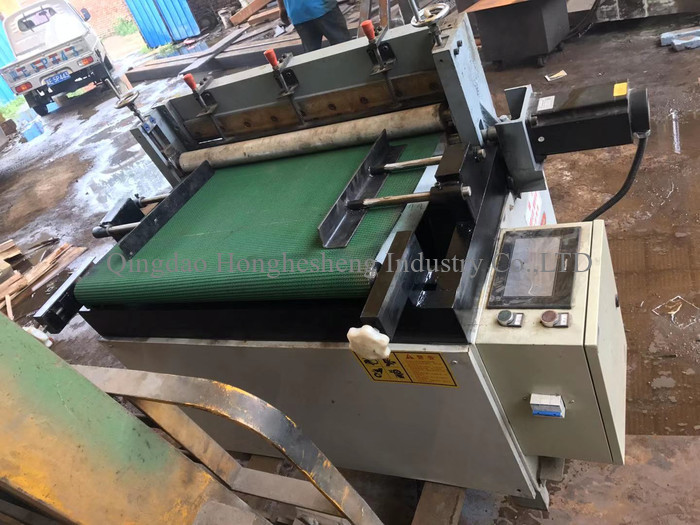 660mm Width Horizontal Conveyor Belt Cutter Machine For Roll Material