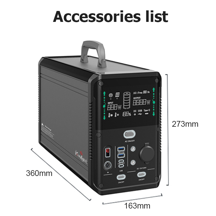 Solar Generator Lithium Battery Portable Power Station 2000w Delta LiFePO4