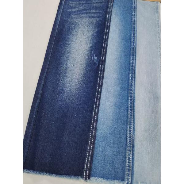 Low Shrinkage 8.3oz Cotton Polyester Stretch Denim Fabric Twill Style 12S For Lady Jeans