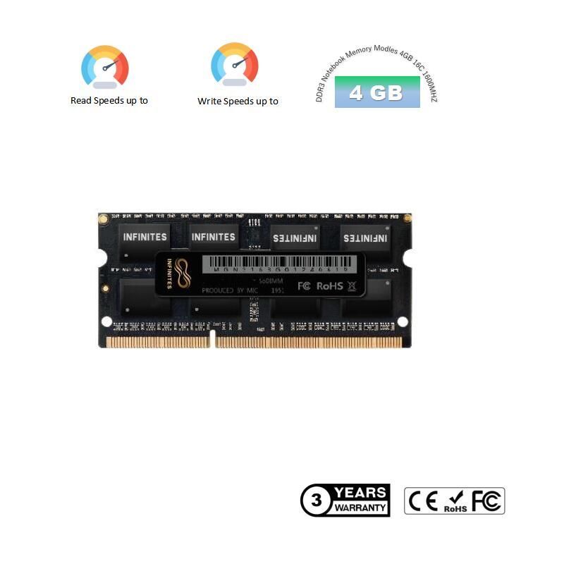 Infinit Laptop 8GB DDR3 RAM 1600MHz Memory RAM DDR3 8GB 4GB Module RAM DDR3 8GB for Laptop DDR3 1600MHz 4GB