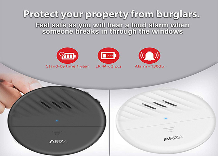 ROSH House Security Alarm Vibration Glass Break Sensor Alert Adjustable