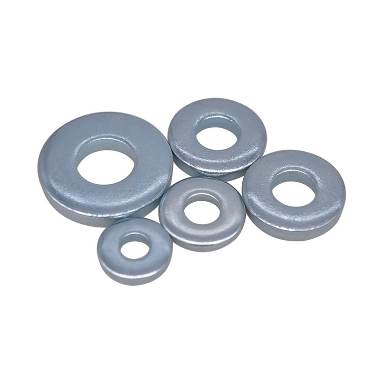 DIN7349 Flat Plain Washers For Bolts Zinc Plain Washer With Heavy Clamping Sleeves