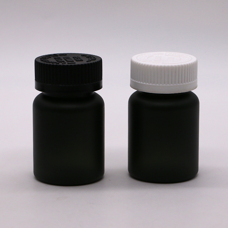 50cc 32mm Neck PET Plastic Pill Bottles Capsule Vials with Child Resistant Cap PET Base Material