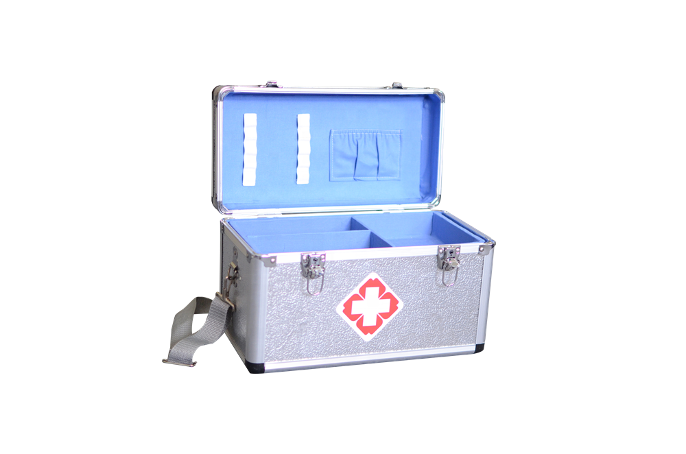 35cm First aid kit Portable Aluminum Medicine Case First Aid Kit with Lock Medical Emergency Storage Box Drug Collection