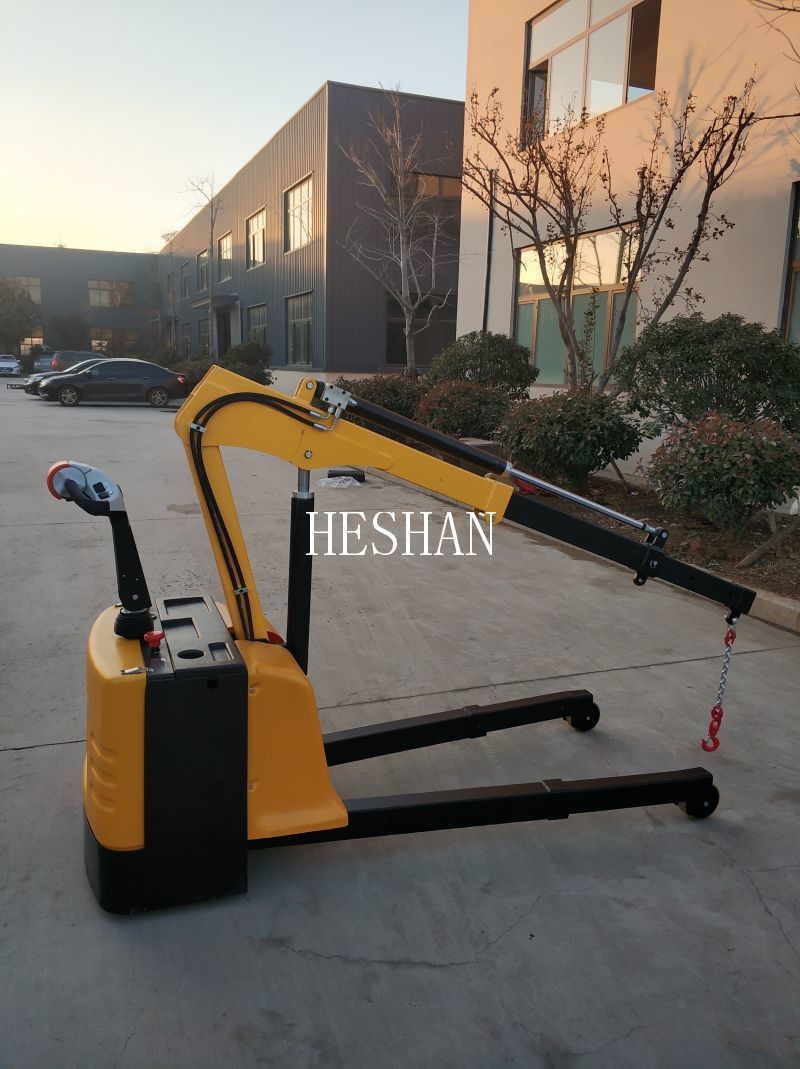 1.2 Ton Mini Electric Floor Crane Adjustable Smart Counterbalance Floor Crane
