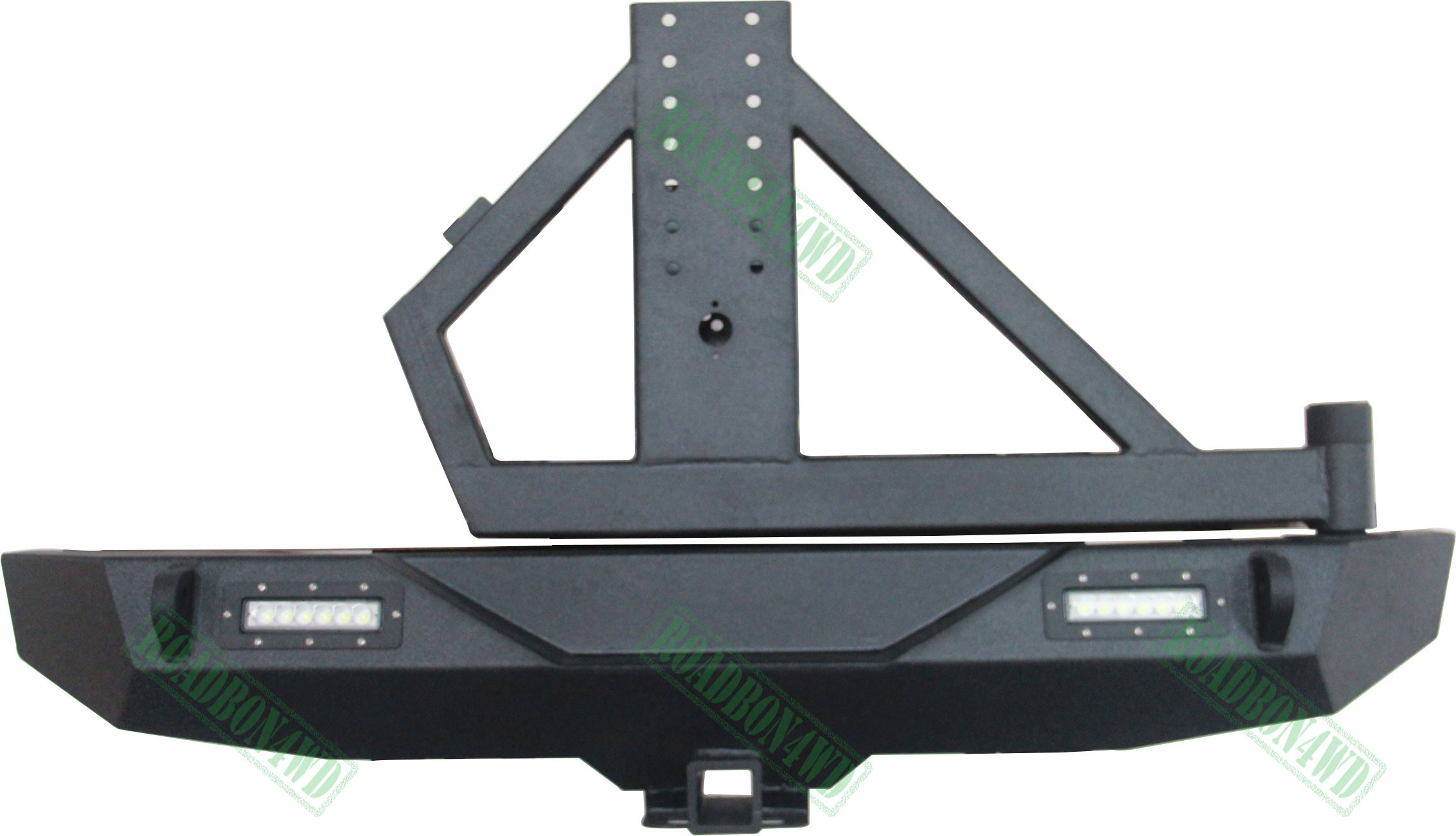 2007-2017 Wrangler JK Back Steel Power-Coated Rear Bumper With Spare Tire Carrier
