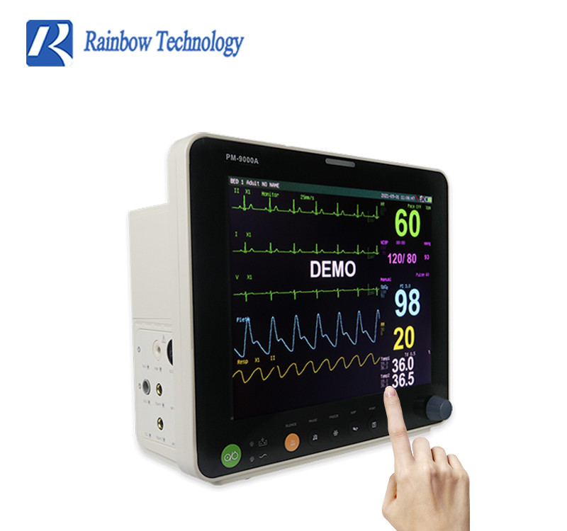 RESP ECG NIBP 6 Parameter Patient Monitor ICU Cardiac Monitor 12.1 Inch