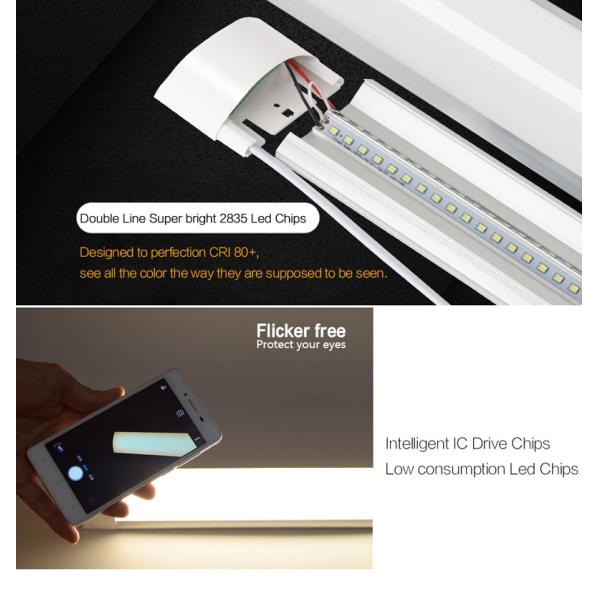 48W Waterproof Led Batten 150cm 6000k 4000k 63Hz Household Led Lights