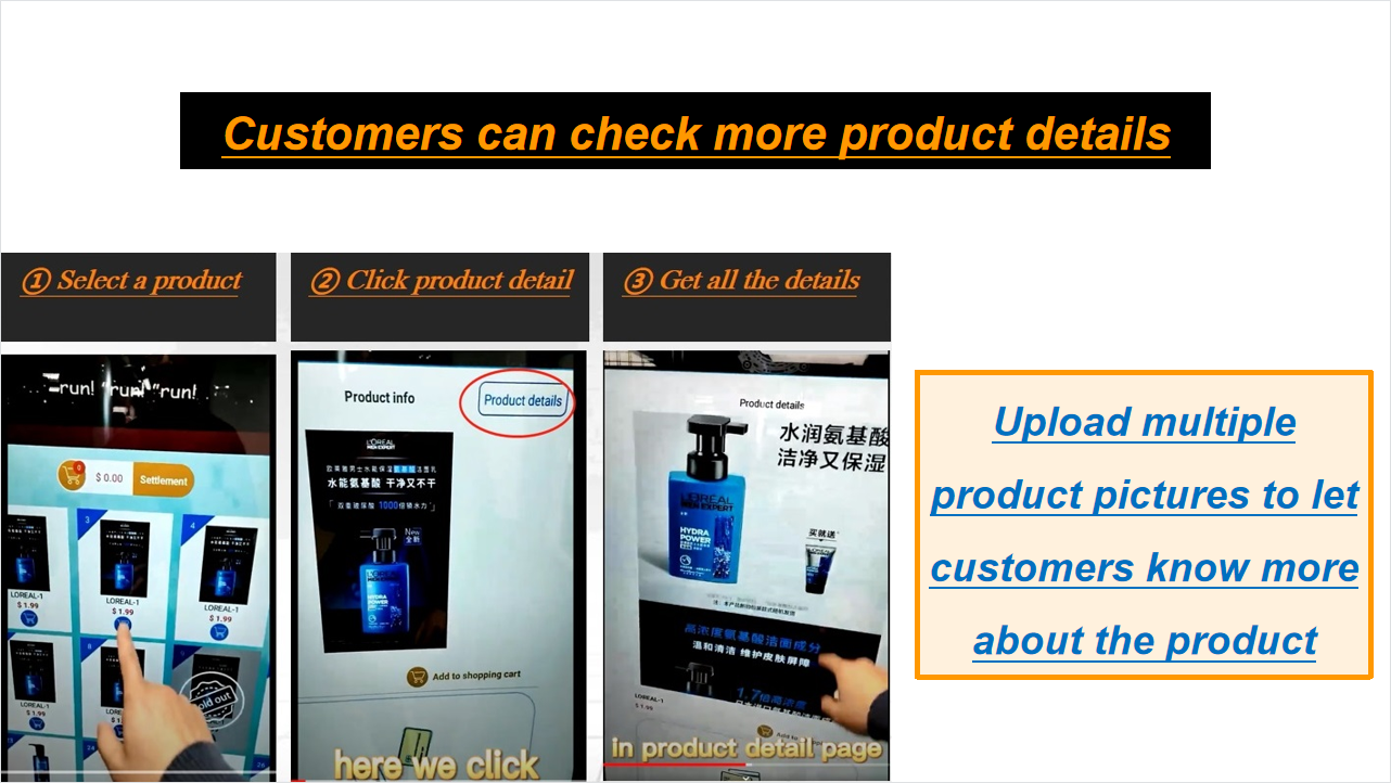 Clothes Vending Machine Thermal Underwear T-Shirt  WithTouch Screen
