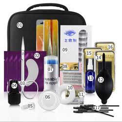 2020 Pink Magic Round Eyelash Extension Jade Stone Holder Grafting Tools Lash Glue Adhesive  Pallet Makep Accessories
