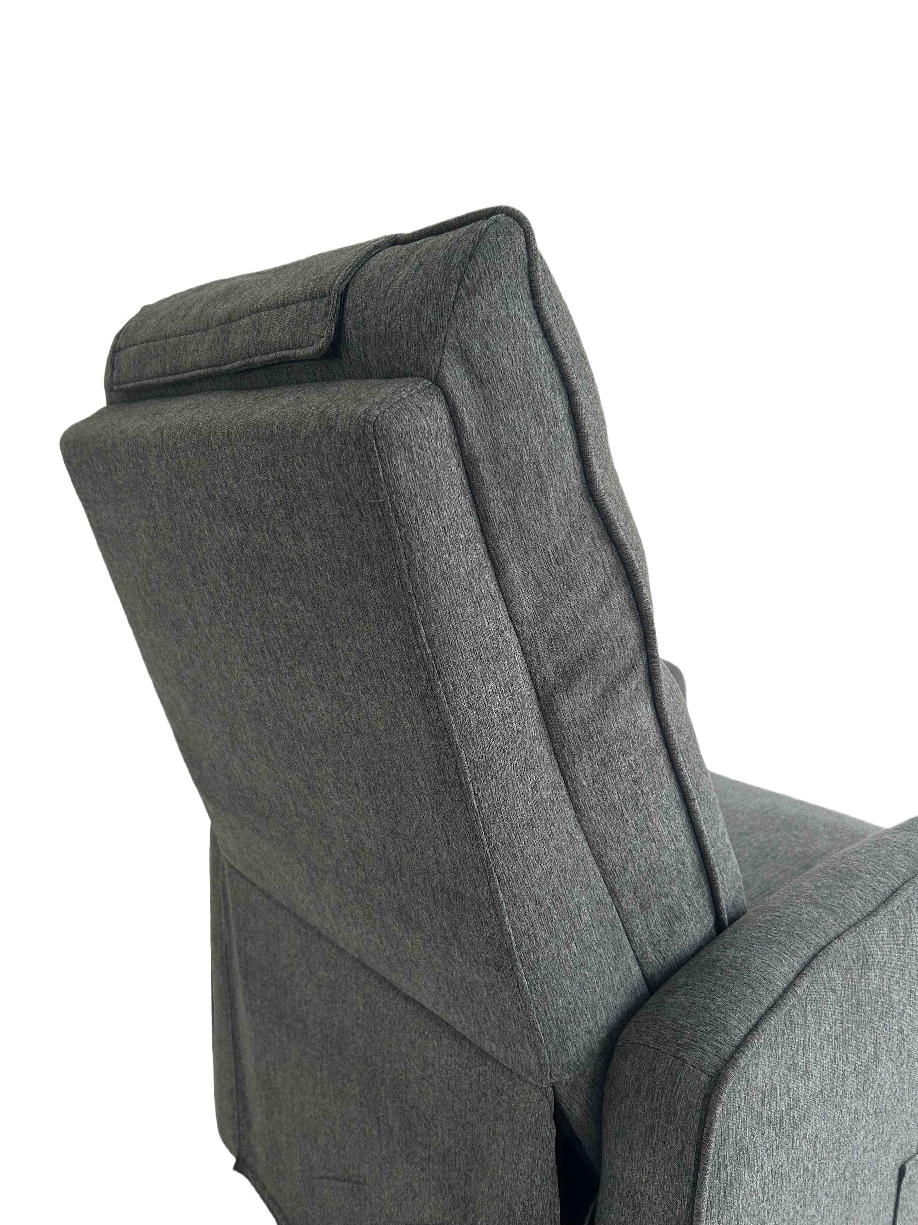 Accent Chair with Ottoman Set Velvet Reclining Reading Armchair with Adjustable Backrest for Living Room