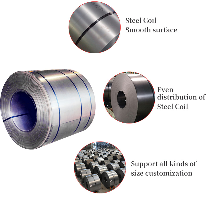 C45 Carbon 304 Stainless Steel Coil Cold Rolled Thickness 0.5-1.0mm ISO9001