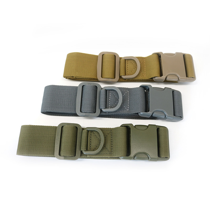 Polyester Plastic Buckle Nylon Belt 100CM Canvas Ribbon Belt