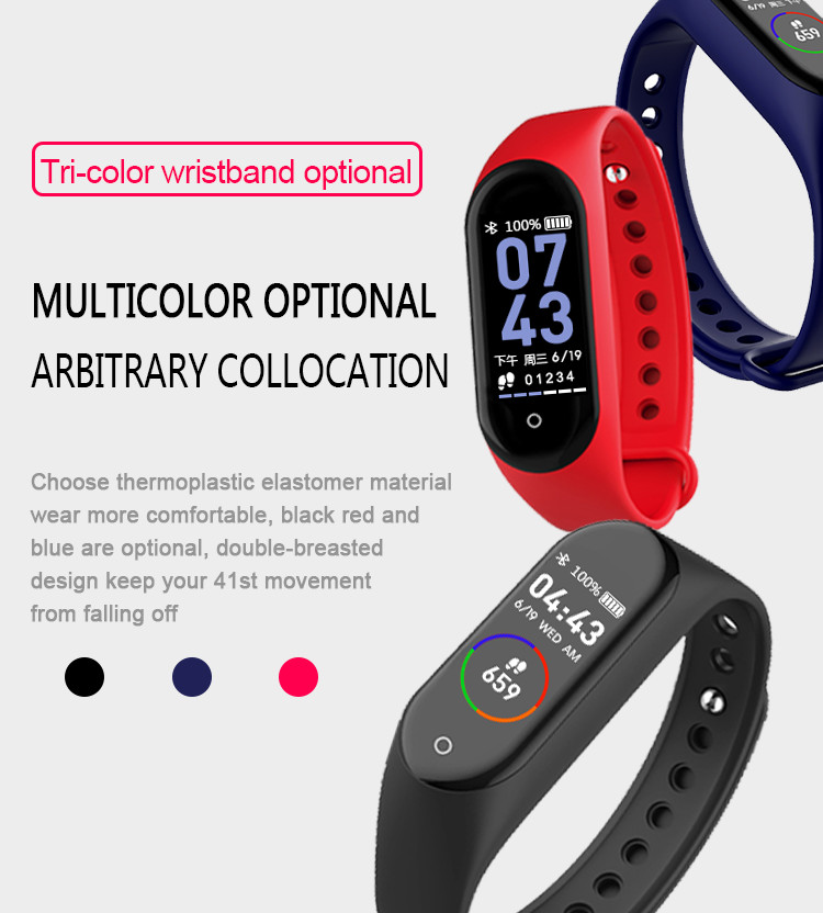 BT4.0 80mAH Calories Smart Watch Pedometer Burned Bond Touch Bracelet Bands SMS Notification