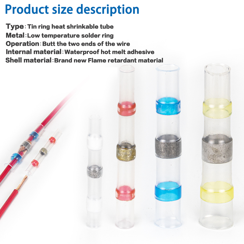 Different Type Heat Shrink Kit Solder Heat Sleeve Heat Shrink Butt Connector Terminal