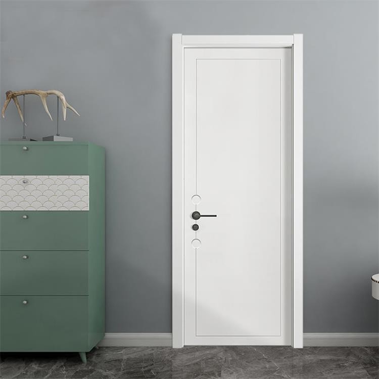 Anti Cracking Gloss Solid Wood Internal Doors For Hospital