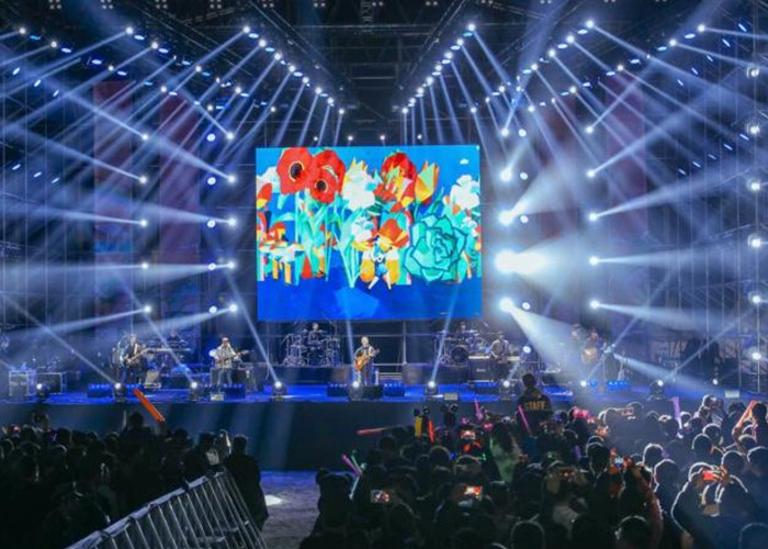 24 Bits High Grayscale Led Stage Backdrop Screen Outdoor Portable 500x1000mm
