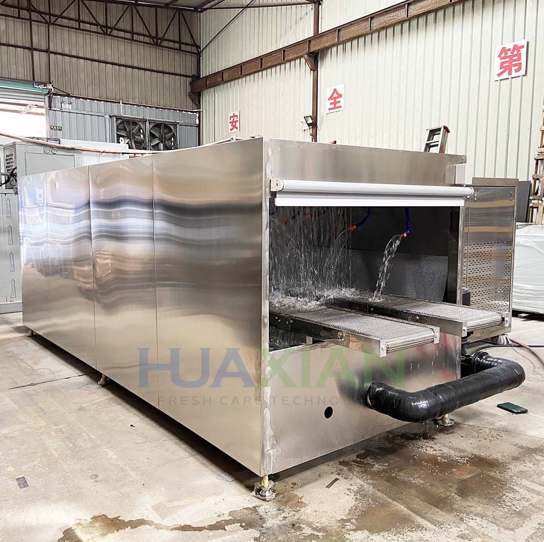 Cherry Precooling Stainless Steel Hydro Cooler with Automatic Conveyor Belt