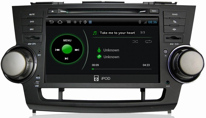 Ouchuangbo Car Radio S150 System DVD Player Toyota Highlander GPS USB 3G Wifi Multimedia Android 4.0 Radio OCB-035C