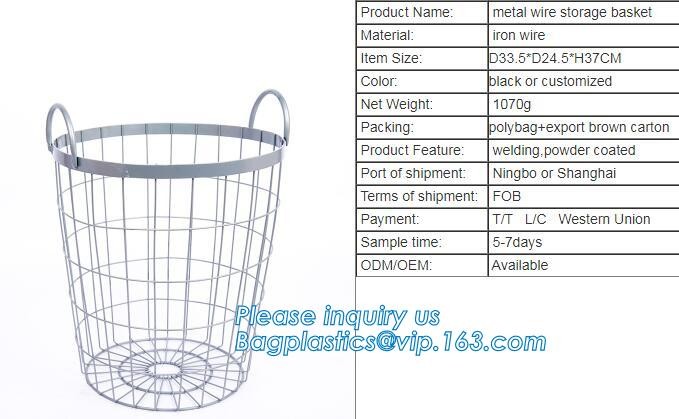 New Design Office Black Wire Mesh Baskets with Magnets, Flat Storage Baskets, Metal Wire 3 Tier Wall Mounted Kitchen Fru