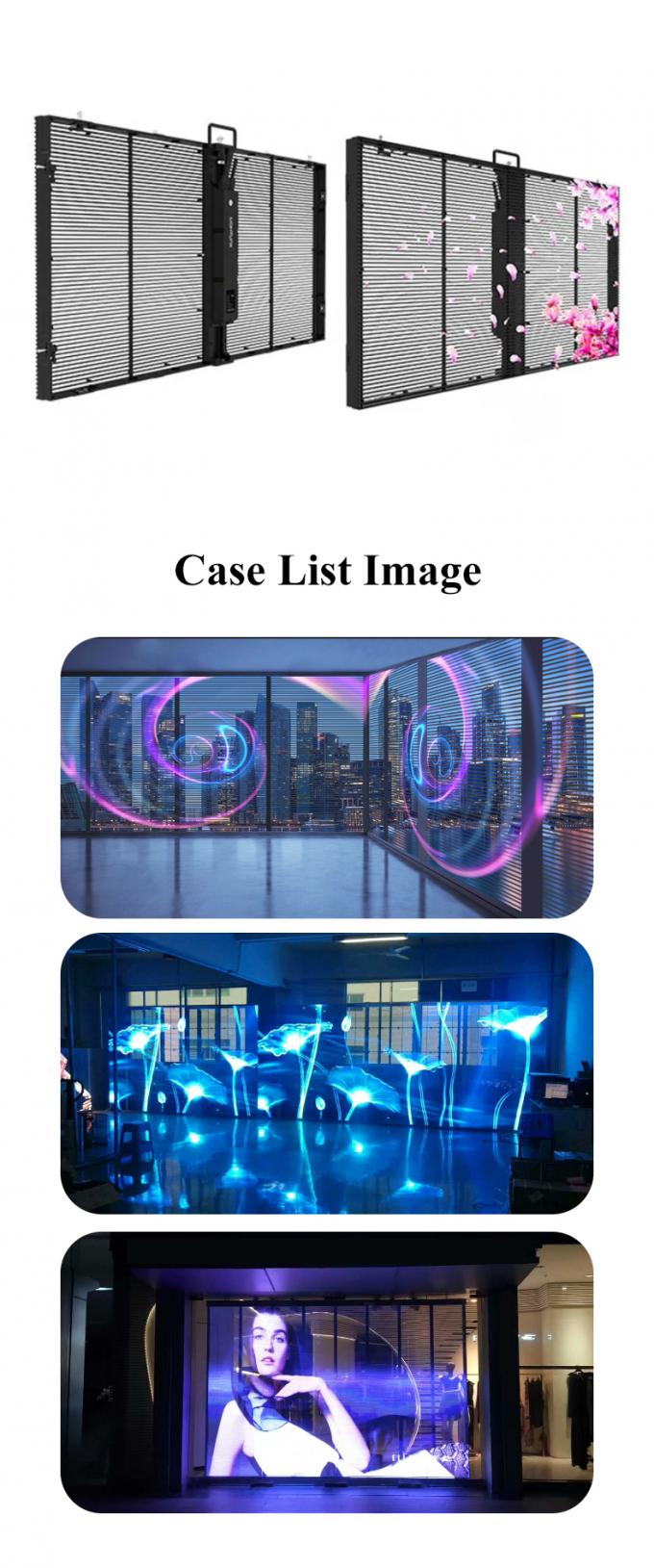 GC15-31W65T Grille Outdoor Transparent Led Video Wall Screen Wan 0