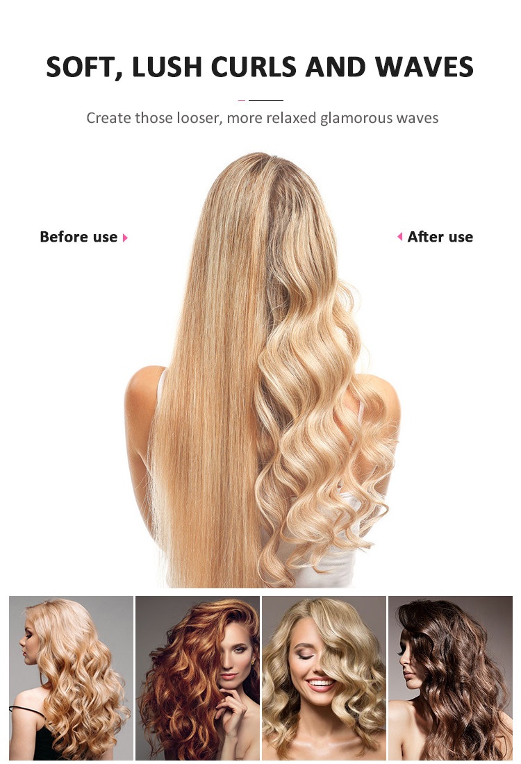 WIFI LED Rotating Barrel Curling Iron , 50W Hot Tools Wand 1 Inch