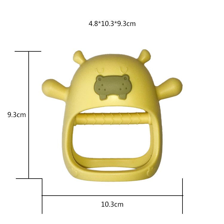 Silicone Baby Teether Customized Hippo Never Drop Diy Handmade Bpa Free