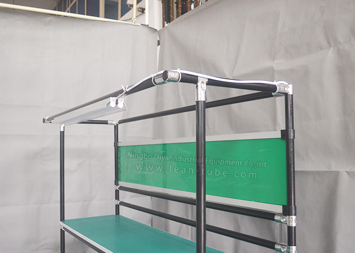 Workshop Lean Pipe ESD Work Table Clean Surface Wear Resistance Eco - Friendly