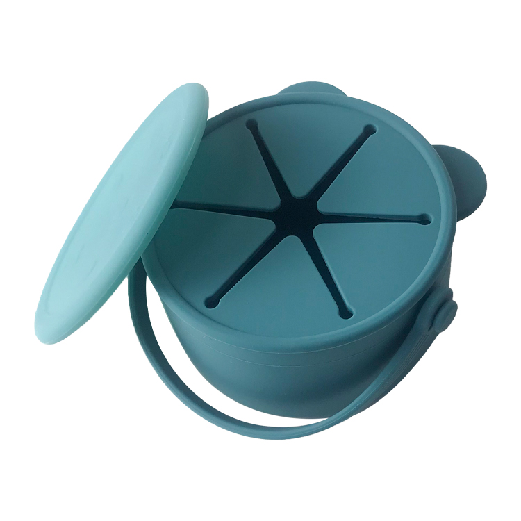 Kids Silicone Feeding Bowl Bear Shape BPA Free Baby Training Bowl Customized