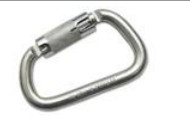 Engraving Available carabiner for rock climbing Isure marine