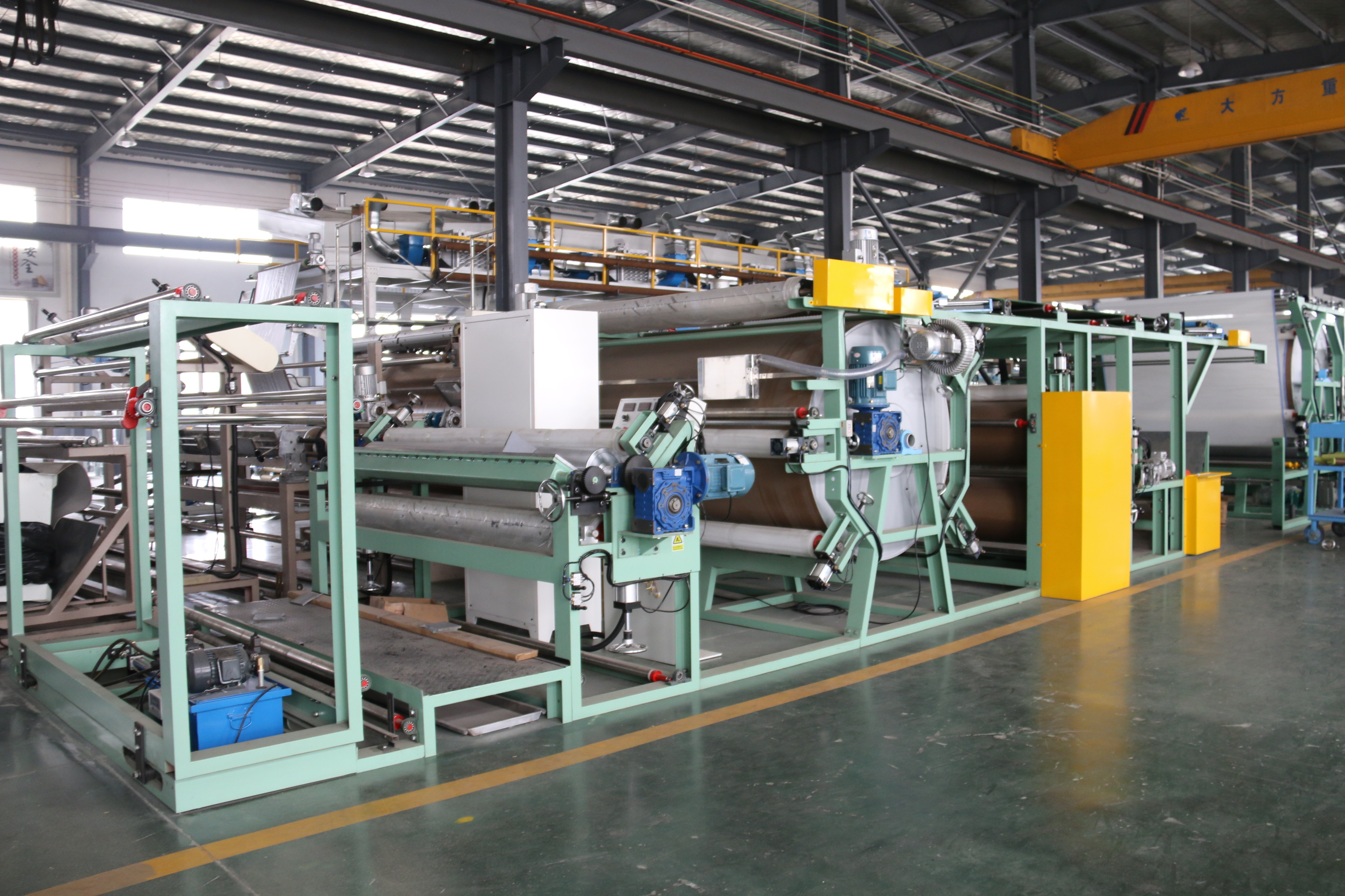 1200-2200mm Max Width Fabric to Foam Film Laminating Machine with Foam Base Material