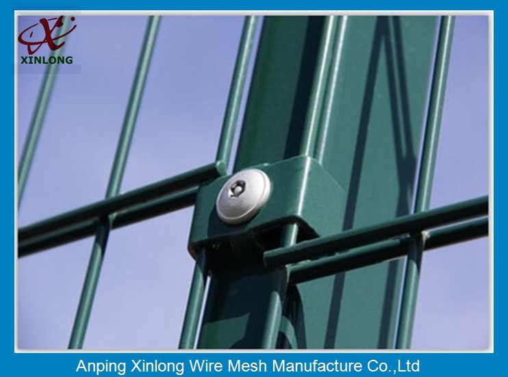 Powder Station Double Wire Fence / Twin Wire Mesh Fencing High Tensile Strength