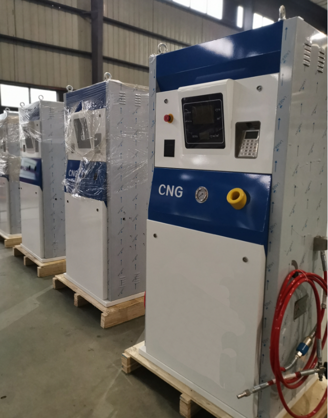 Safe CNG Dispenser Cryogenic Equipment With Highlight Backlight LCD