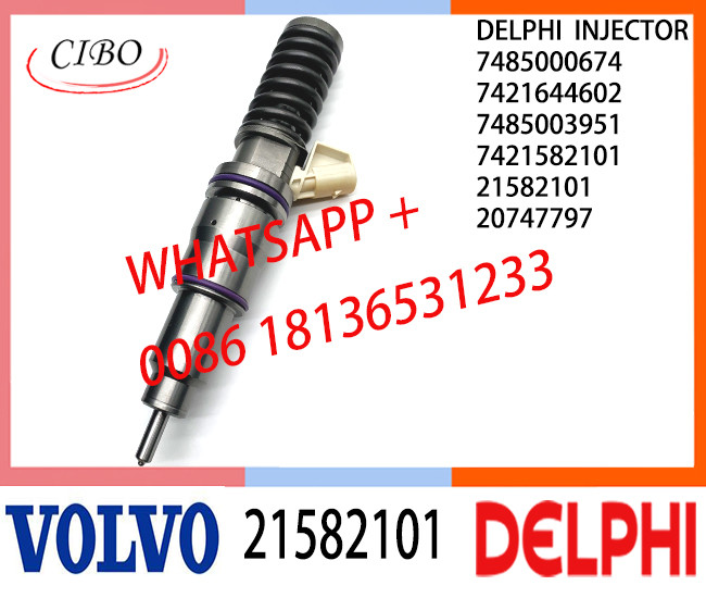 Fuel Diesel Injector 21582101 BEBE4D12301 BEBE4D12201 BEBE4D37001 BEBE4D42001 E3.18 for VOL (REN-AULTT) MD11 3530 & 35