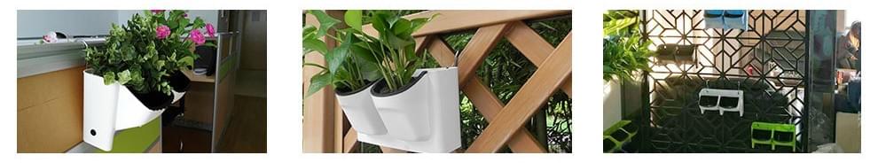 Plastic Hang Up On Wall Can Overlay H15cm Indoor Plants Self Watering Pots