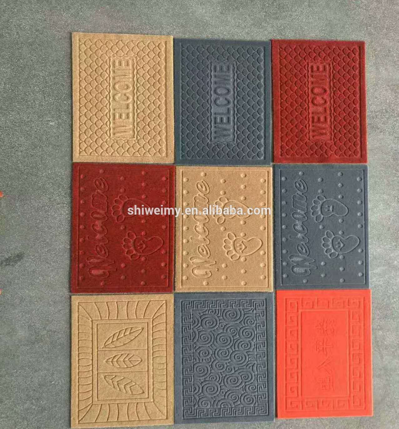 PVC embossed mat Polyester embossed mat pvc mat