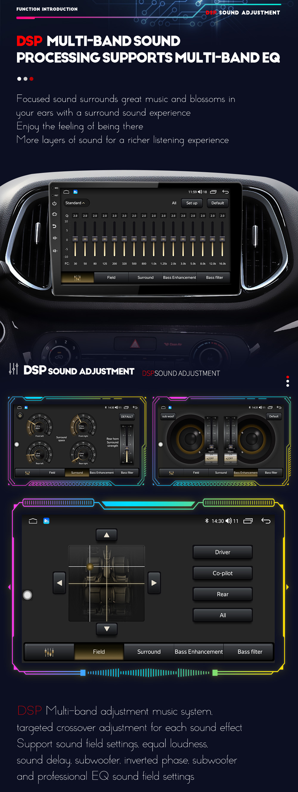 1 Din Android Car Radio Player 7/9/10 Inch Touch Screen for Toyota/Nissan/Hyundai/Honda
