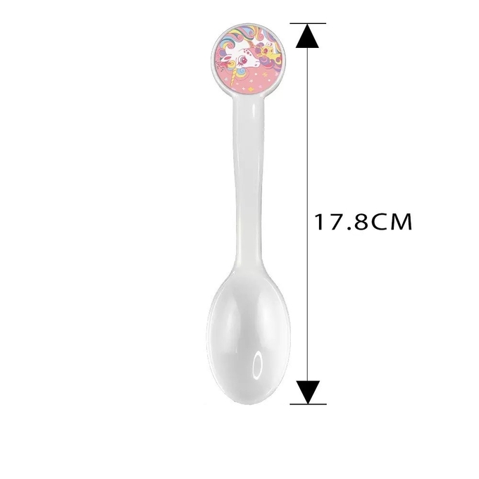 Custom Blank White Sublimation Plastic Spoon With Aluminum Metal Insert For Sublimation Photos Printing