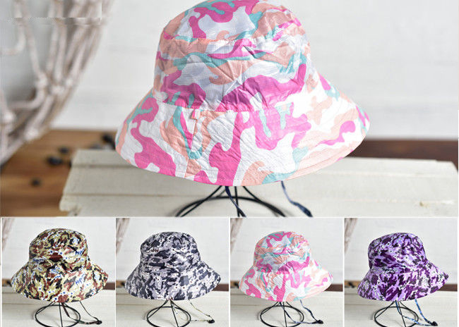 Camouflage Printing Custom Personalized Hats Nylon Fabric Flat Top Curved Brim