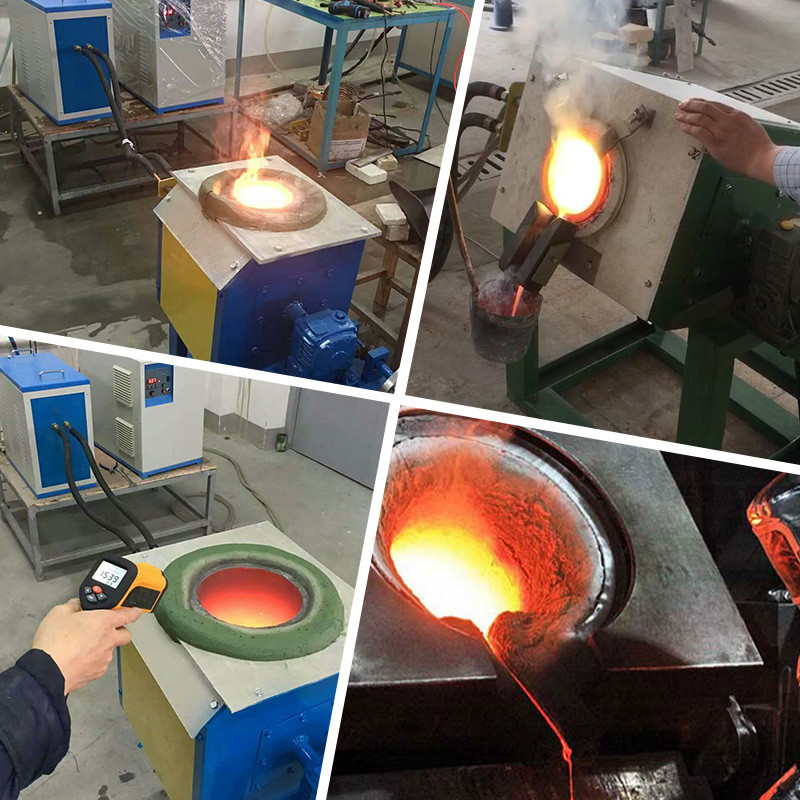 15kw Gold Steel Scrap Melting Induction Machine High Efficiency Easy Operation