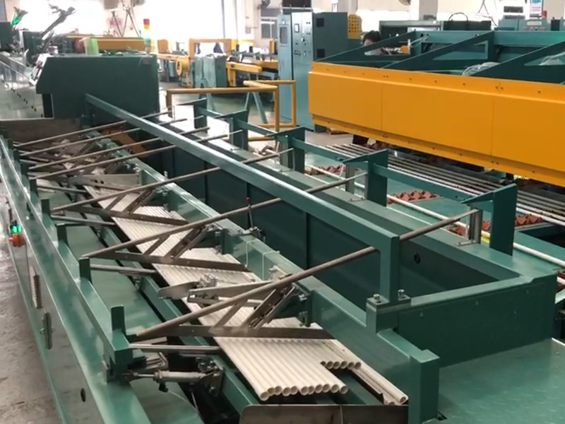 PVC Conduit Pipe Making Machine Four stations output 14tons With Full Automatic Packaging
