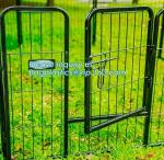 Aluminum simple easily assembled Big single-door large steel dog animal cage,
