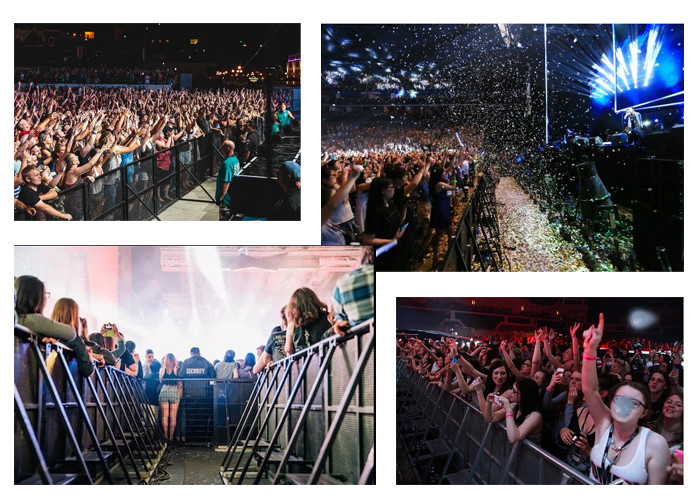 Metal Removable Crowd Control Barrier Performance Crowed Barrier