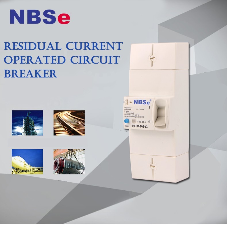 30ma Differential Switch Circuit Breaker , Double Pole Circuit Breaker Single Phase