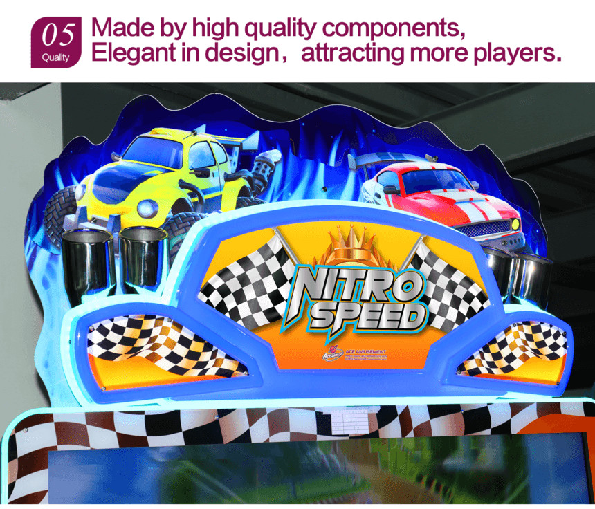 Nitro Speed (3PL With Seat) Racing Large 55 Inch LCD Screen Simulating Arcade Game Machine